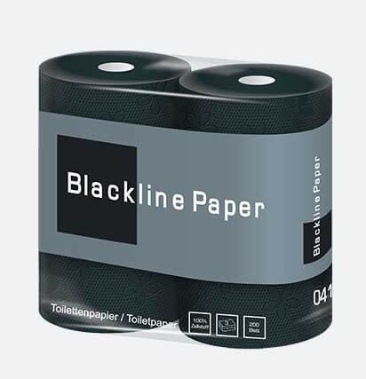 Papier toaletowy CZARNY Blackline 3w celuloza 22m - 4 rolki papier-toaletowy-a4x10-blackline-celuloza-czarna-3w