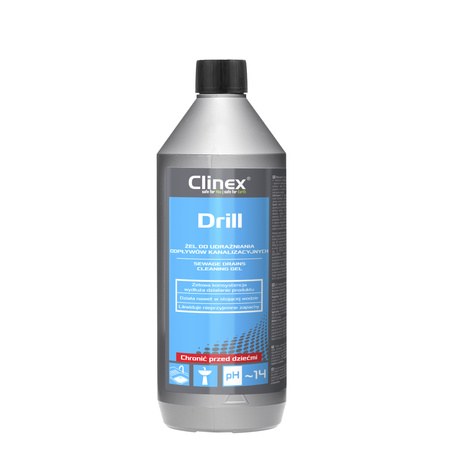 CLINEX DRILL 1L żel do udrażniania odpływów kanalizacyjnych