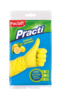 PACLAN RĘKAWICE PRACTI ROZ.S gospodarcze gumowe, zapachowe