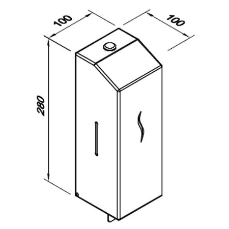 FANECO DOZOWNIK HIT 1L STALOWY podajnik do mydła i środków dezynfekcyjnych