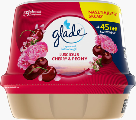 GLADE WIŚNIA I PIWONIA 180G zapachowy żel do łazienki