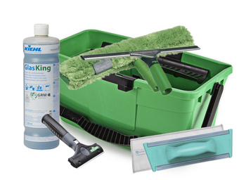 UNGER KING ZESTAW DO MYCIA OKIEN ZE SKROBAKIEM i PACKĄ