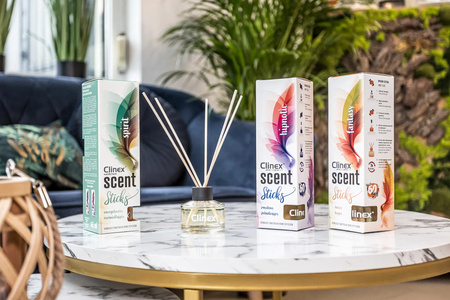 CLINEX SCENT STICKS - FANTASY patyczki zapachowe neutralizujące zapachy