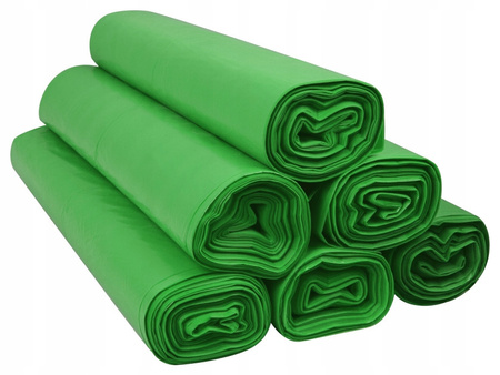 WORKI NA ŚMIECI 120L - 25SZT zielone LDPE