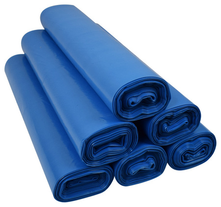 WORKI NA ŚMIECI 120L - 25SZT niebieskie LDPE