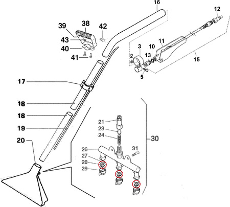 Santoemma Dysza natryskowa do ssawy 80.015