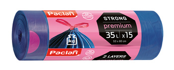 PACLAN PREMIUM STRONG 35L worki na śmieci z taśmą