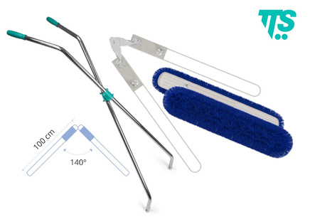 TTS DUST NOŻYCOWY 2X100CM kompletny mop do zamiatania