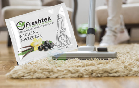 FRESHTEK GRANULKI WANILIA Z PORZECZKĄ granulki zapachowe do odkurzaczy