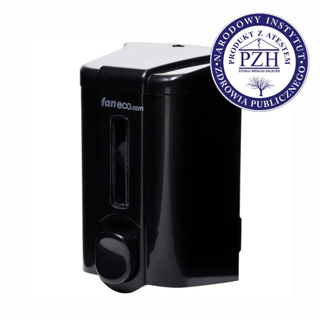 FANECO DOZOWNIK DARK 500ML CZARNY na mydło w płynie