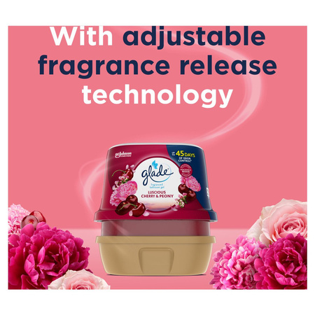 GLADE WIŚNIA I PIWONIA 180G zapachowy żel do łazienki