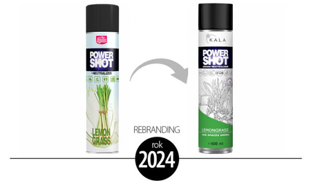 KALA POWER SHOT LEMONGRASS 600ML neutralizator zapachów