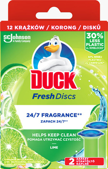 DUCK FRESH DISCS LIME ZAPAS 2SZT. żelowy krążek do toalety