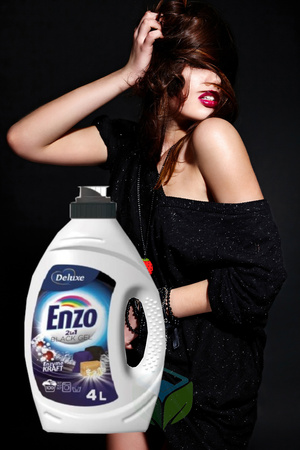 Deluxe ENZO 2w1 BLACK GEL żel do prania tkanin ciemnych i czarnych 4L - 100 PRAŃ