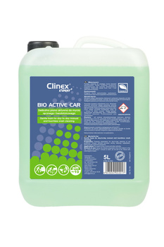 CLINEX BIO ACTIVE CAR 5L delikatna piana aktywna do mycia ręcznego i bezdotykowego