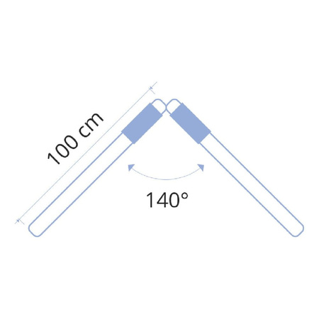 TTS DUST NOŻYCOWY 2X100CM kompletny mop do zamiatania