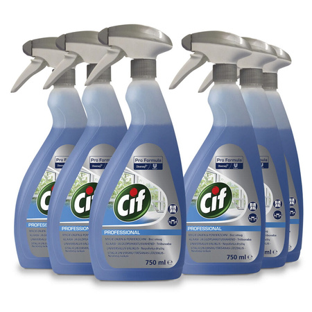 CIF PF GLASS & MULTI SURFACE CLEANER 750ML płyn do mycia powierzchni szklanych