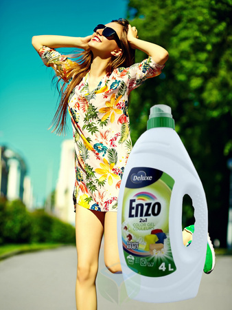 Deluxe ENZO 2w1 COLOR GEL żel do prania tkanin kolorowych 4L - 100 PRAŃ