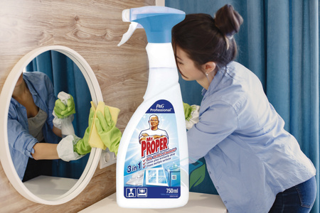 MR PROPER 3IN1 750ML płyn dezynfekujący do szkła i innych powierzchni