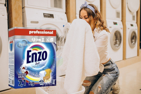 Deluxe ENZO 2w1 Universal proszek do prania tkanin jasnych i kolorowych 7,1kg