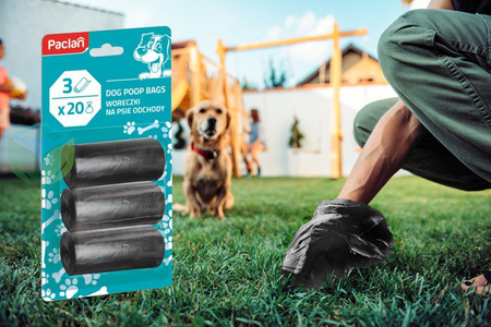 PACLAN WORECZKI NA PSIE ODCHODY 3X 20SZT.