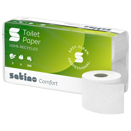 SATINO COMFORT 2W papier toaletowy, recycling, 8 rolek