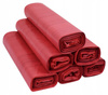WORKI NA ŚMIECI 120L - 25SZT czerwone LDPE