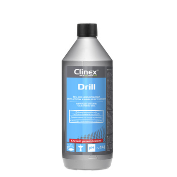 CLINEX DRILL 1L żel do udrażniania odpływów kanalizacyjnych