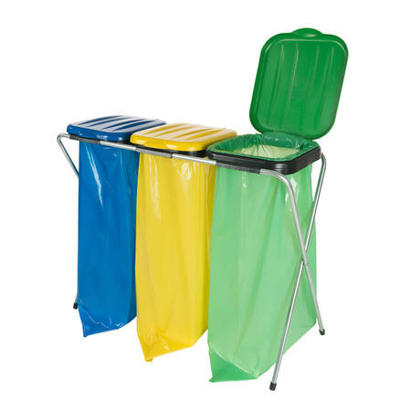 WORKI NA ŚMIECI 60L - 50SZT czerwone LDPE