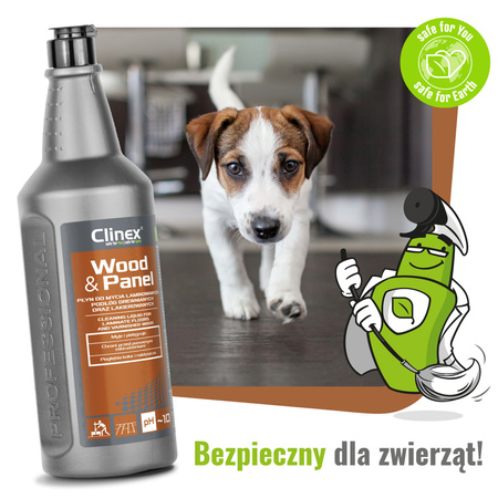 CLINEX WOOD&PANEL 1L płyn do mycia laminowanych podłóg drewnianych oraz lakierowanych