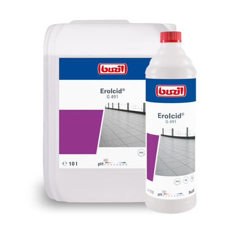 BUZIL G491 EROLCID 1L do czyszczenia gresu, o odczynie kwaśnym