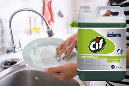 CIF PF DISHWASH EXTRA STRONG LEMON 5L koncentrat do ręcznego mycia naczyń