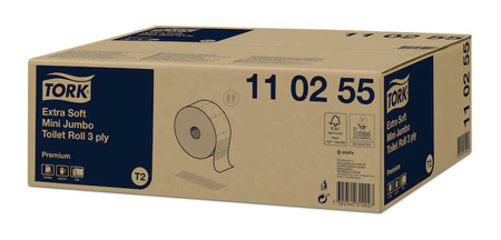TORK 110255 MINI JUMBO papier toaletowy ekstra miękki, 3 warstwy 120m