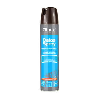 CLINEX DELOS SPRAY 300ML preparat do pielęgnacji mebli drewnianych