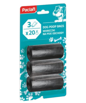 PACLAN WORECZKI NA PSIE ODCHODY 3X 20SZT.