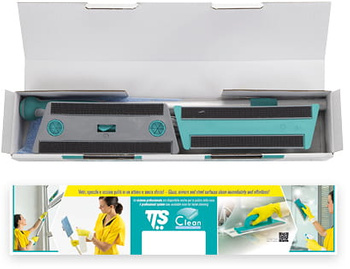 TTS CLEAN GLASS KIT PRO zestaw do mycia przeszkleń