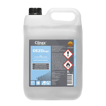 CLINEX DEZOSEPT 5L żel do dezynfekcji rąk o zapachu kokosowym