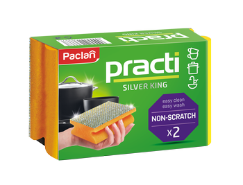 PACLAN Silver King zmywaki kuchenne 2szt