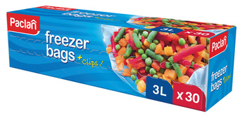 PACLAN FREEZER BAGS 3L woreczki na mrożonki z klipsem