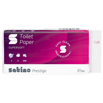 SATINO PRESTIGE  3W papier toaletowy, celuloza-mix, 8 rolek
