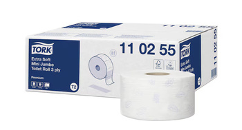 TORK 110255 MINI JUMBO papier toaletowy ekstra miękki, 3 warstwy 120m