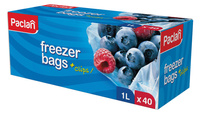 PACLAN FREEZER BAGS 1L woreczki na mrożonki z klipsem