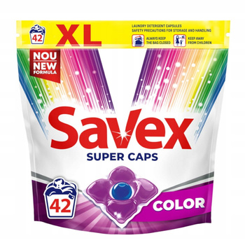 SAVEX SUPER CAPS COLOR 42SZT. kapsułki do prania