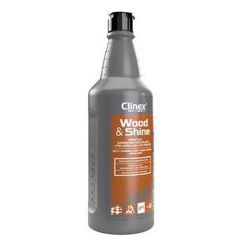 CLINEX WOOD&SHINE 1L emulsja samonabłyszczająca i pielęgnująca do podłóg